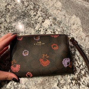 Floral Coach Wristlet